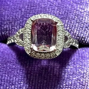 All Around Boutique AAB 925 Pink Blue Bicolor Tourmaline Sz7 NWOT